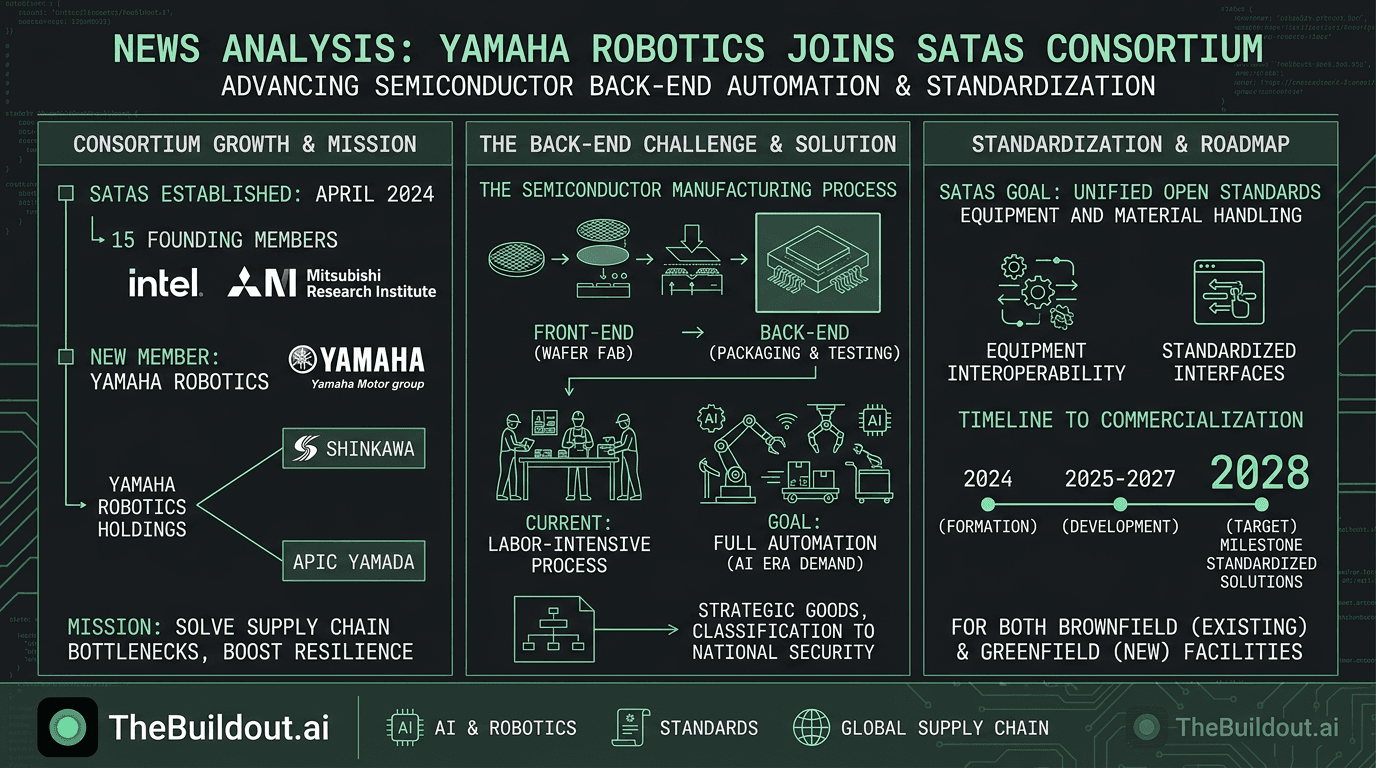 Yamaha Robotics joins SATAS consortium to advance semiconductor back-end automation