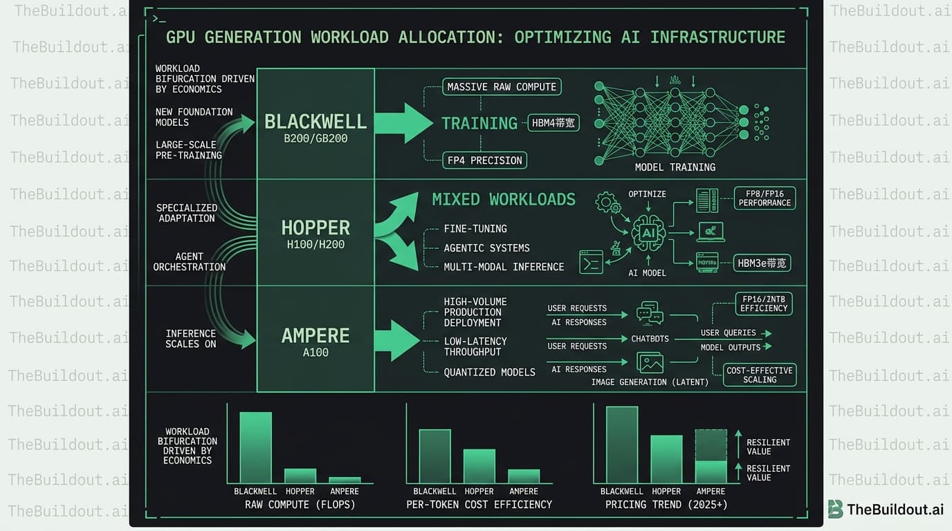 Sustained demand for older Nvidia GPU generations driven by AI inference efficiency