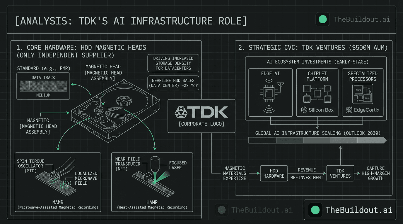TDK maintains strong position as HDD magnetic head supplier and active venture investor