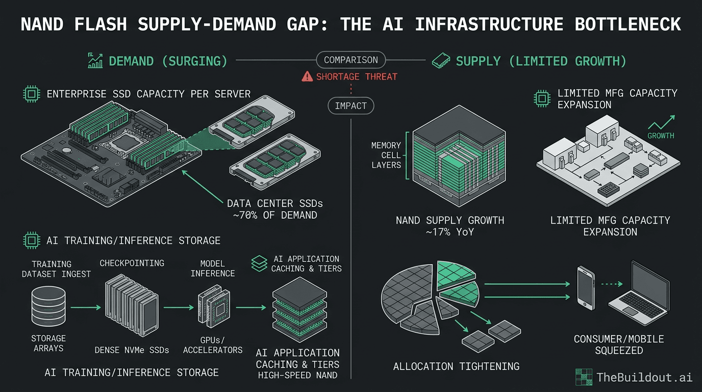 SanDisk CEO predicts AI architecture will generate 75 to 100 exabytes of incremental NAND demand by 2027