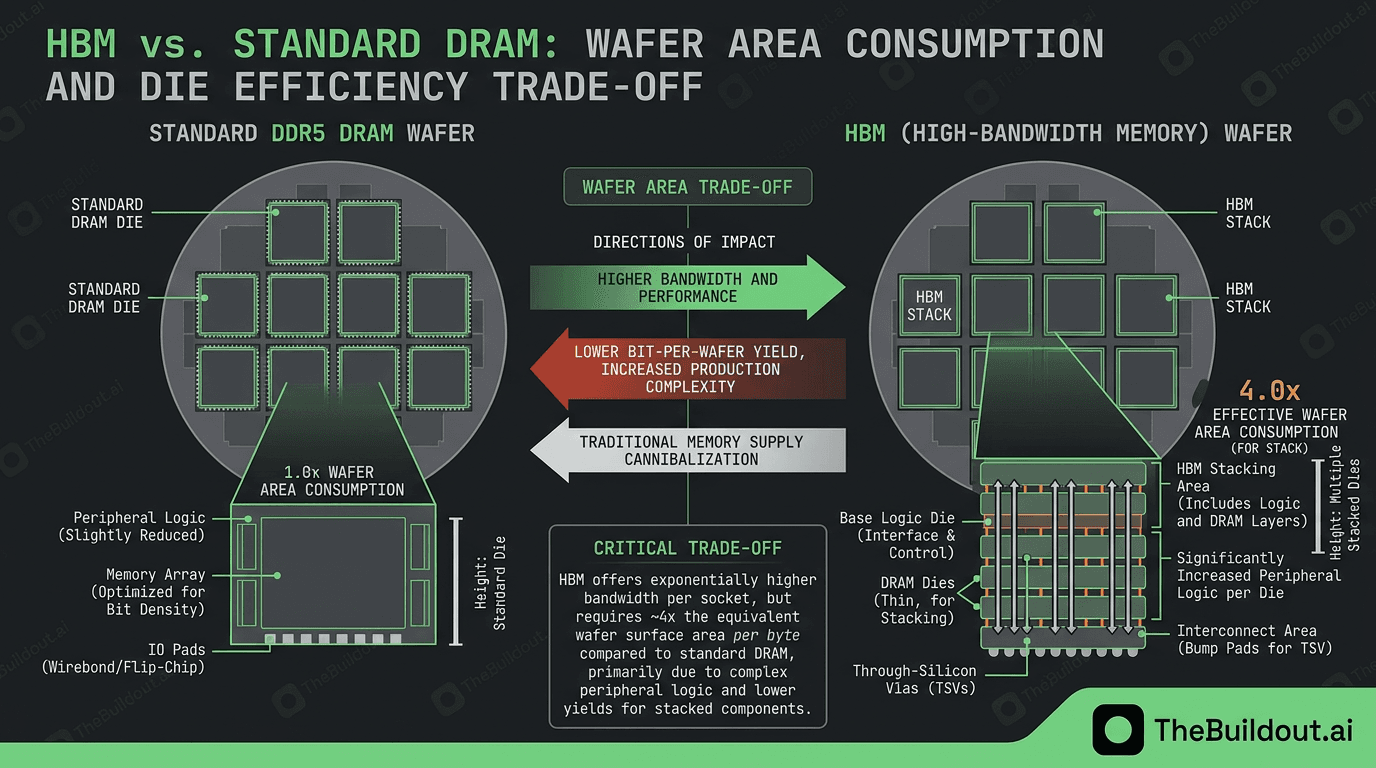 AI infrastructure demand for HBM threatens to cannibalize consumer DRAM supply and wafer capacity