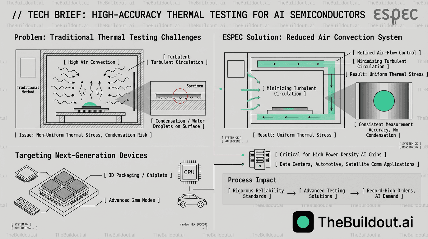 Espec develops thermal testing equipment for semiconductor devices with improved accuracy via reduced air convection