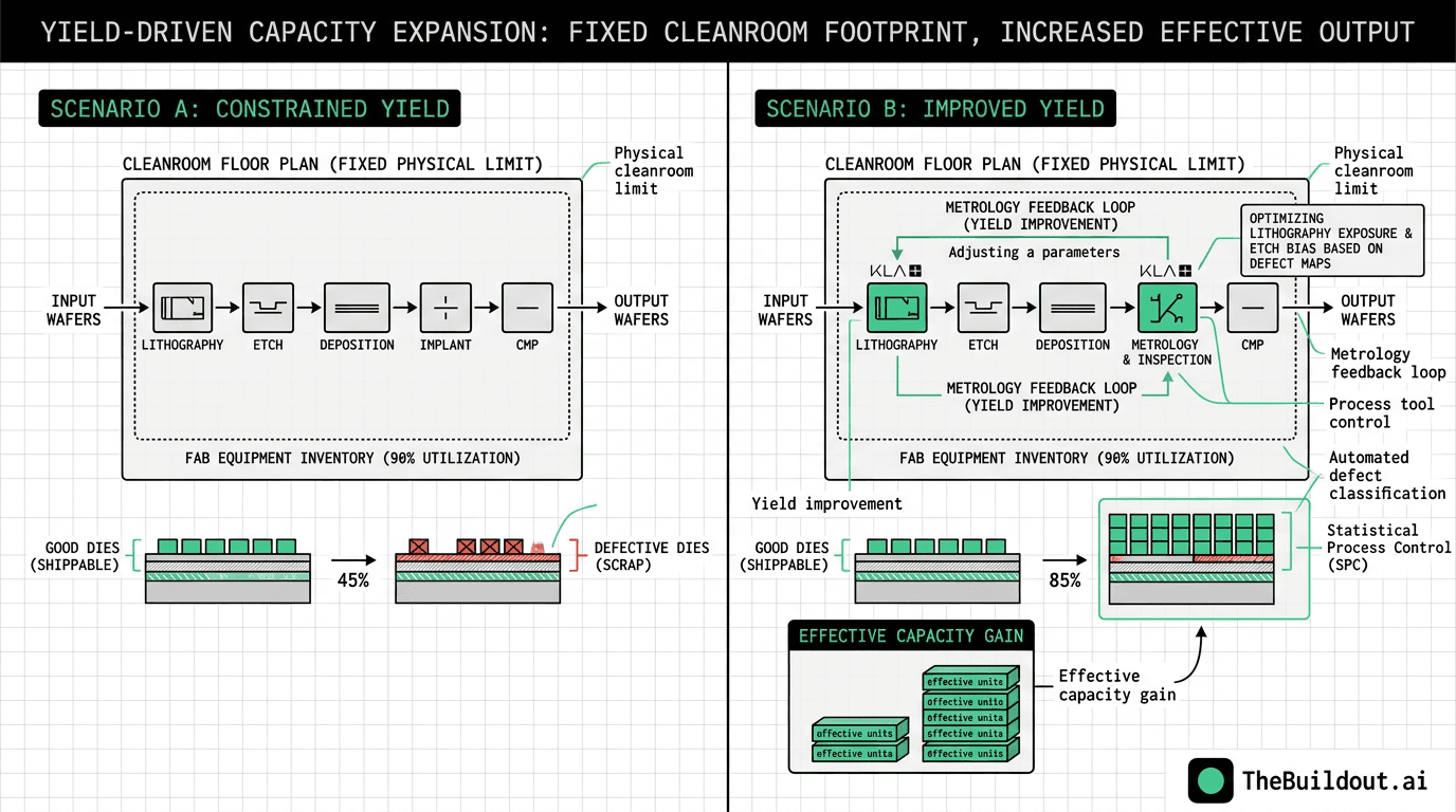 KLA management says cleanroom constraints drive demand for yield improvement technologies