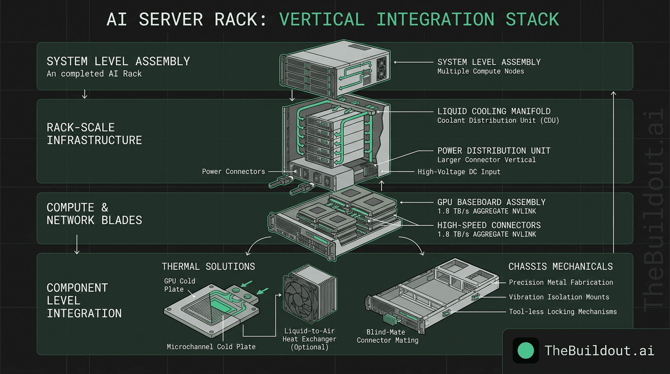 Taiwanese contract manufacturers like Foxconn serve as primary indicators for AI infrastructure demand