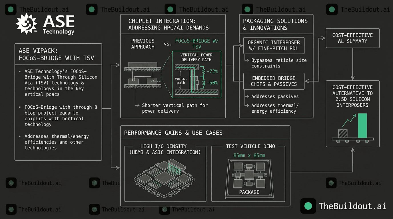 ASE Technology highlights FOCoS and FOCoS-Bridge advanced packaging solutions