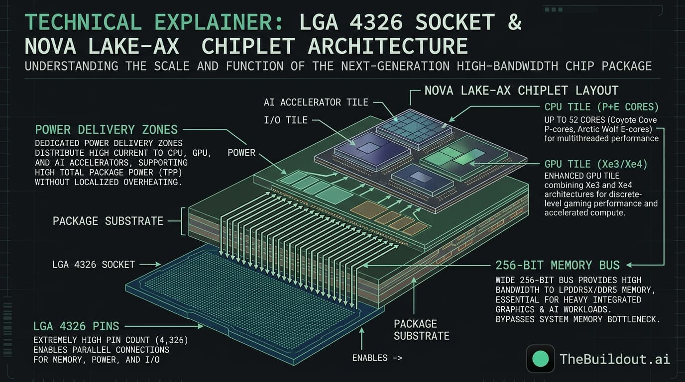 Intel Nova Lake-AX appears in shipping manifest featuring LGA 4326 socket