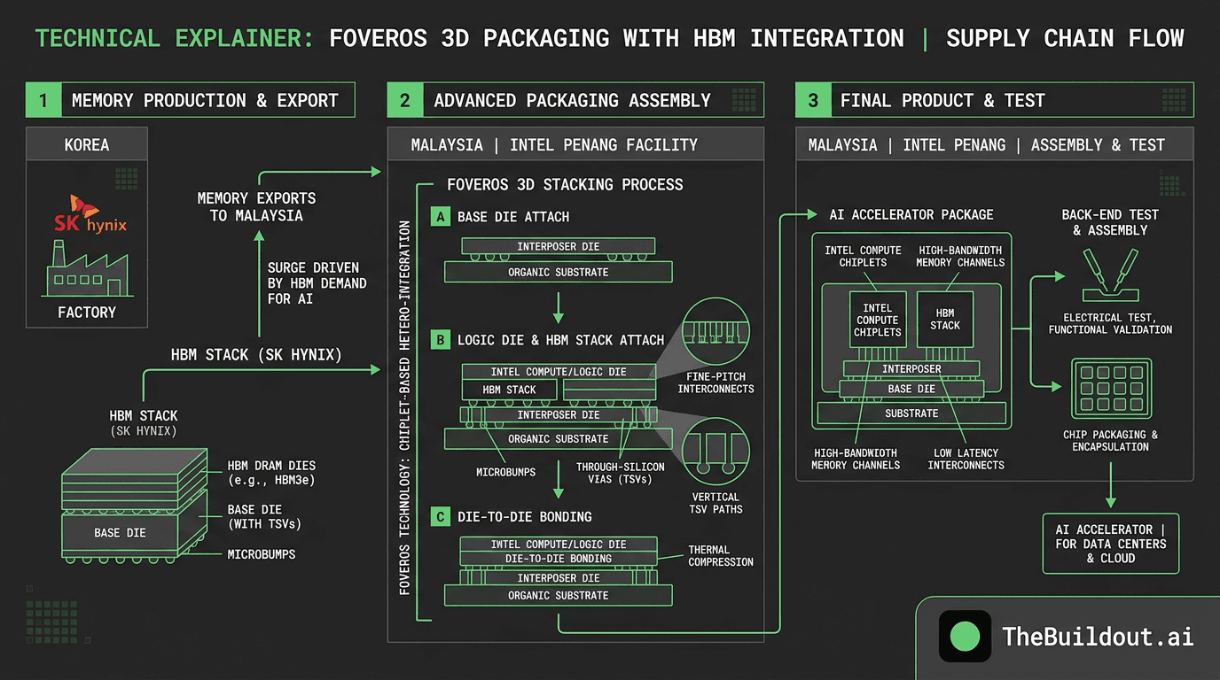 South Korean memory exports to Malaysia increase amid Intel's advanced packaging expansion
