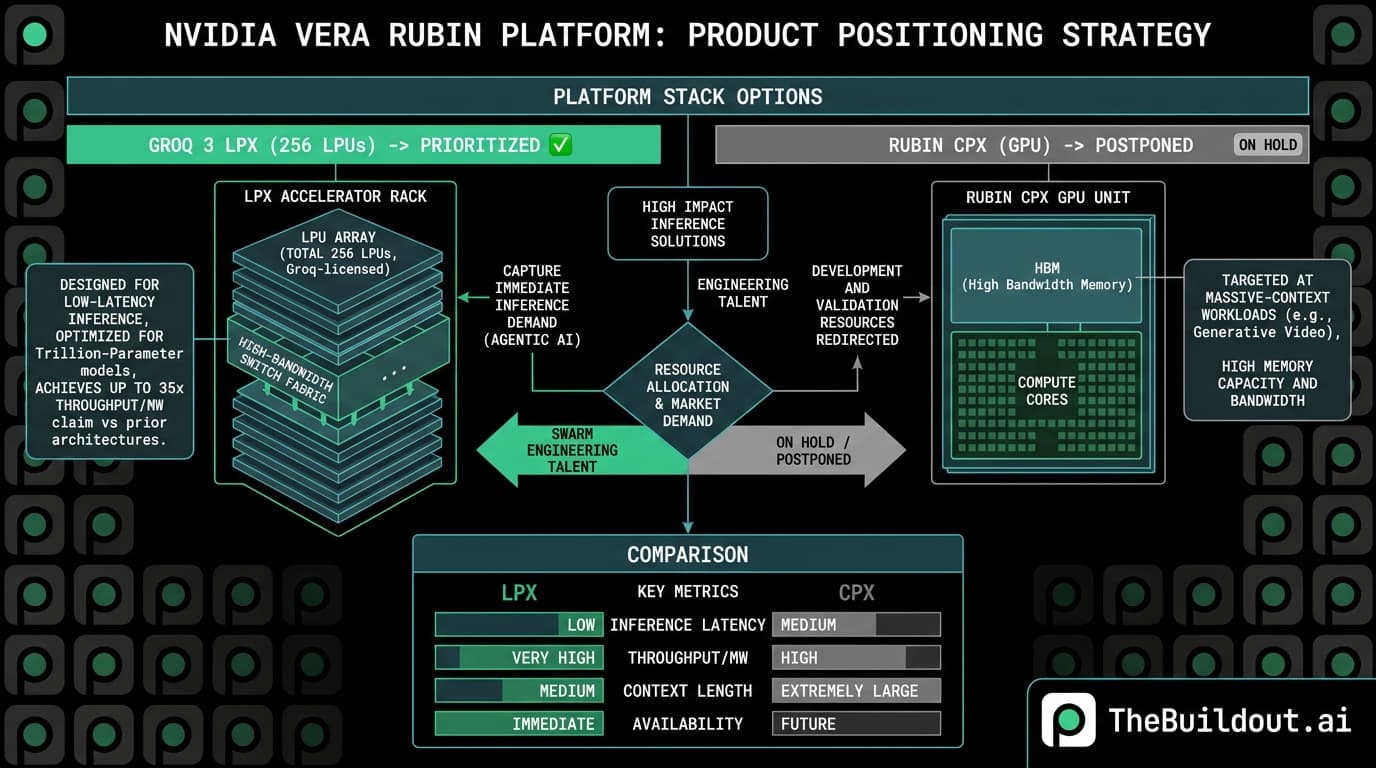 Nvidia VP Ian Buck says LPX release prioritized over CPX due to resource allocation limits