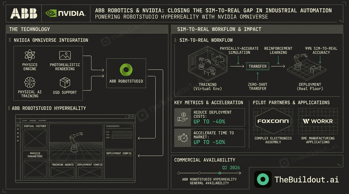 ABB Robotics and Nvidia close the sim-to-real gap for industrial automation