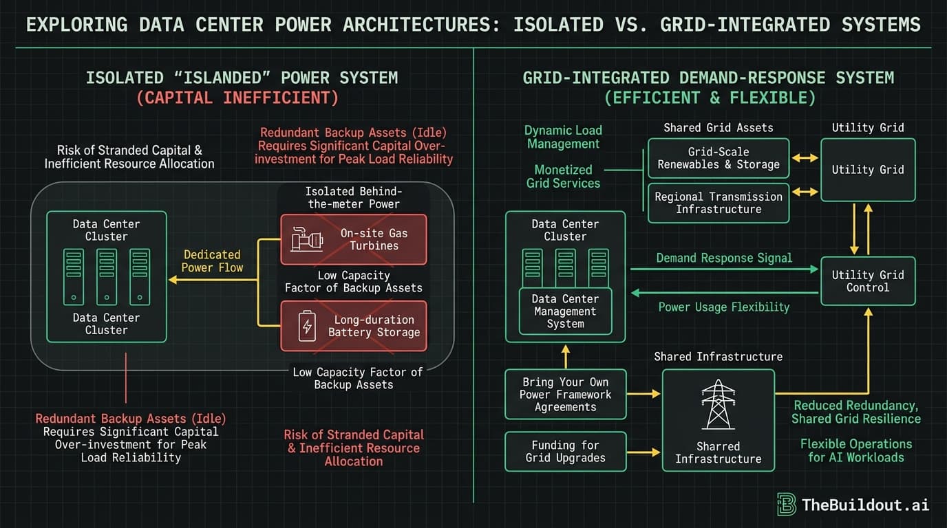 Google argues against isolated data center power systems citing capital inefficiency