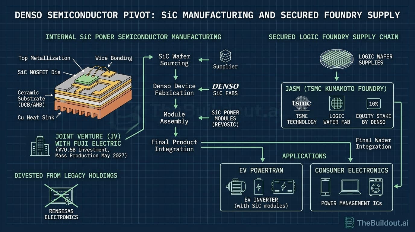 Denso shifts business model toward semiconductor manufacturing for electrification and consumer markets