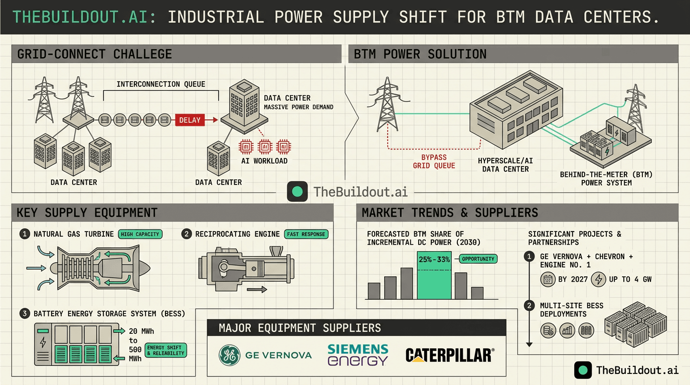 RBC identifies GE, Siemens, and Caterpillar as key equipment suppliers for major BTM energy projects