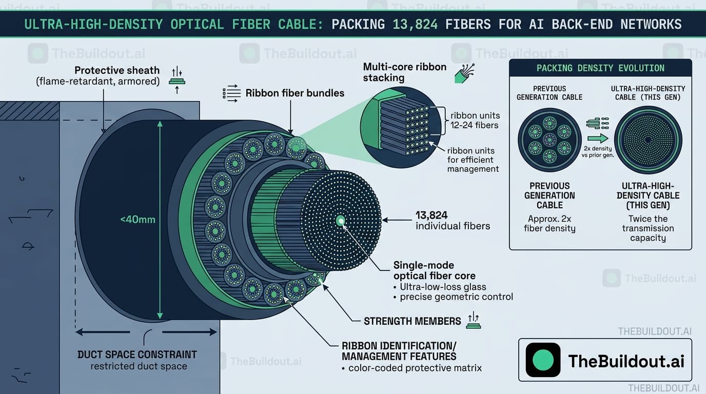Furukawa Electric begins mass production of 13,824-fiber ultra-high-density optical cables for hyperscale data centers